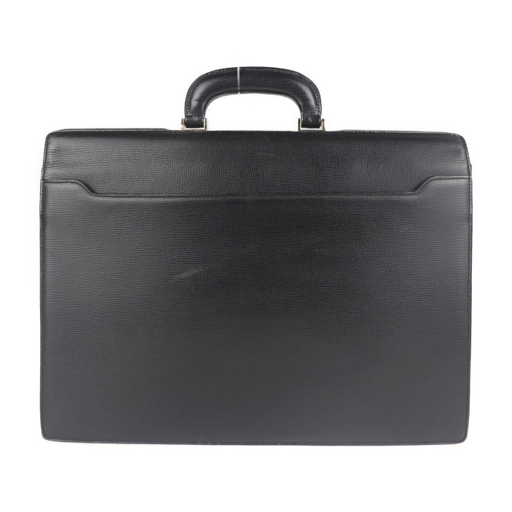 LOEWE ロエベ ブリーフケース ビジネスバッグ 13-50.70.002-1579 レザー ブラック ゴールド金具 ハンドバッグ 書類鞄