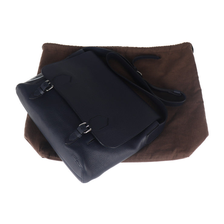 超美品 LOUIS VUITTON ルイ ヴィトン イーストサイド メッセンジャー ショルダーバッグ M53465 トリヨンレザー ネイビー シルバー金具 ビトン LVサークル