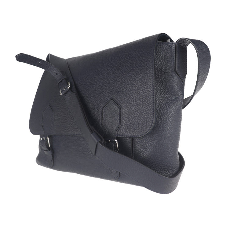 超美品 LOUIS VUITTON ルイ ヴィトン イーストサイド メッセンジャー ショルダーバッグ M53465 トリヨンレザー ネイビー シルバー金具 ビトン LVサークル