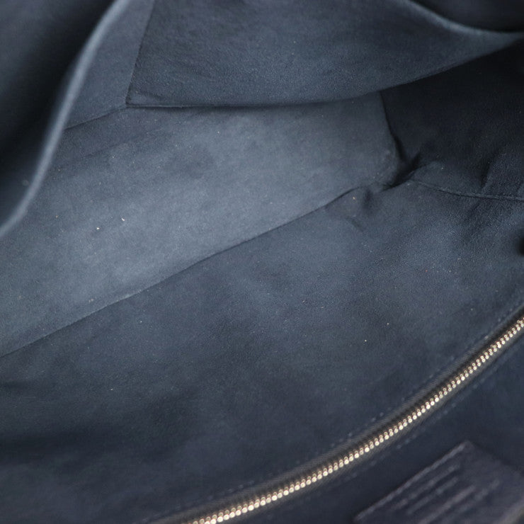 超美品 LOUIS VUITTON ルイ ヴィトン イーストサイド メッセンジャー ショルダーバッグ M53465 トリヨンレザー ネイビー シルバー金具 ビトン LVサークル