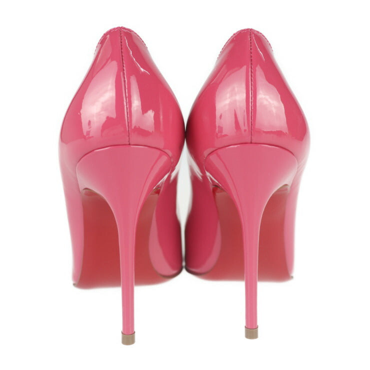 超美品 Christian Louboutin クリスチャンルブタン ハイヒール パンプス パンプス - 表記サイズ 34 1/2 パテントレザー ピンク 参考サイズ21.5cm エナメル