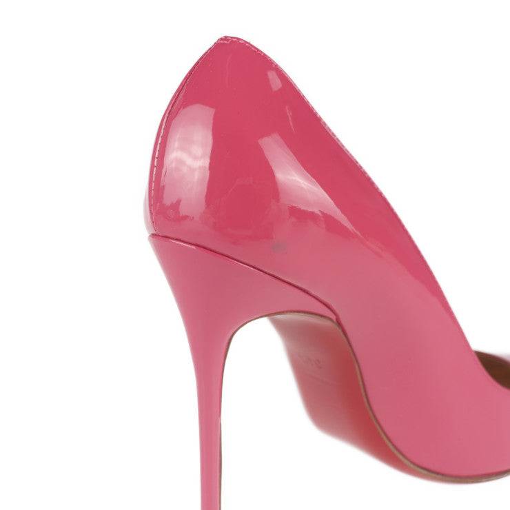 超美品 Christian Louboutin クリスチャンルブタン ハイヒール パンプス パンプス - 表記サイズ 34 1/2 パテントレザー ピンク 参考サイズ21.5cm エナメル
