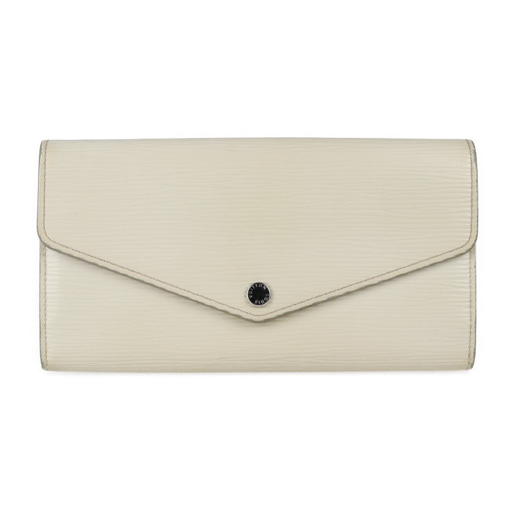 LOUIS VUITTON ルイ ヴィトン ポルトフォイユ サラ 長財布 M6057J エピレザー イヴォワール シルバー金具 二つ折り財布 ビトン