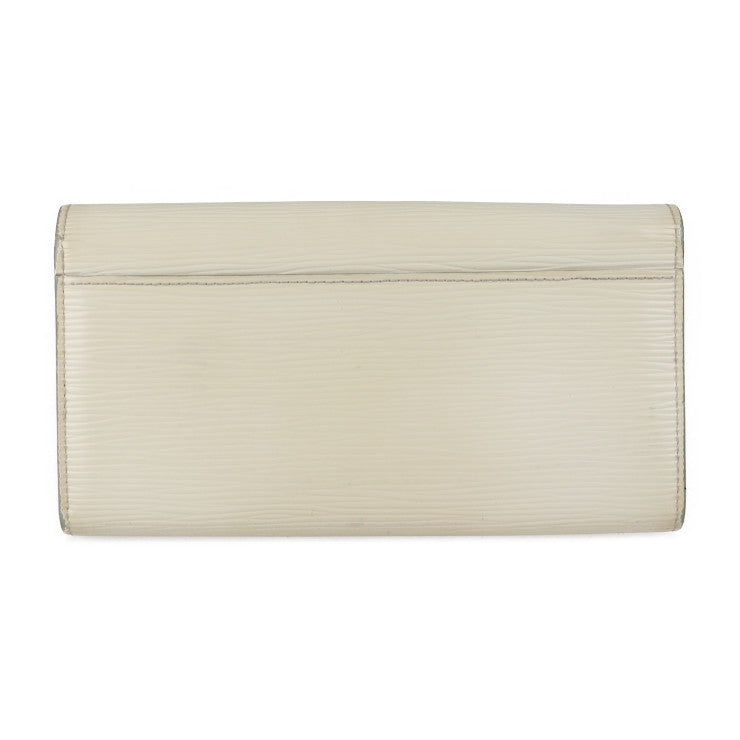 LOUIS VUITTON ルイ ヴィトン ポルトフォイユ サラ 長財布 M6057J エピレザー イヴォワール シルバー金具 二つ折り財布 ビトン