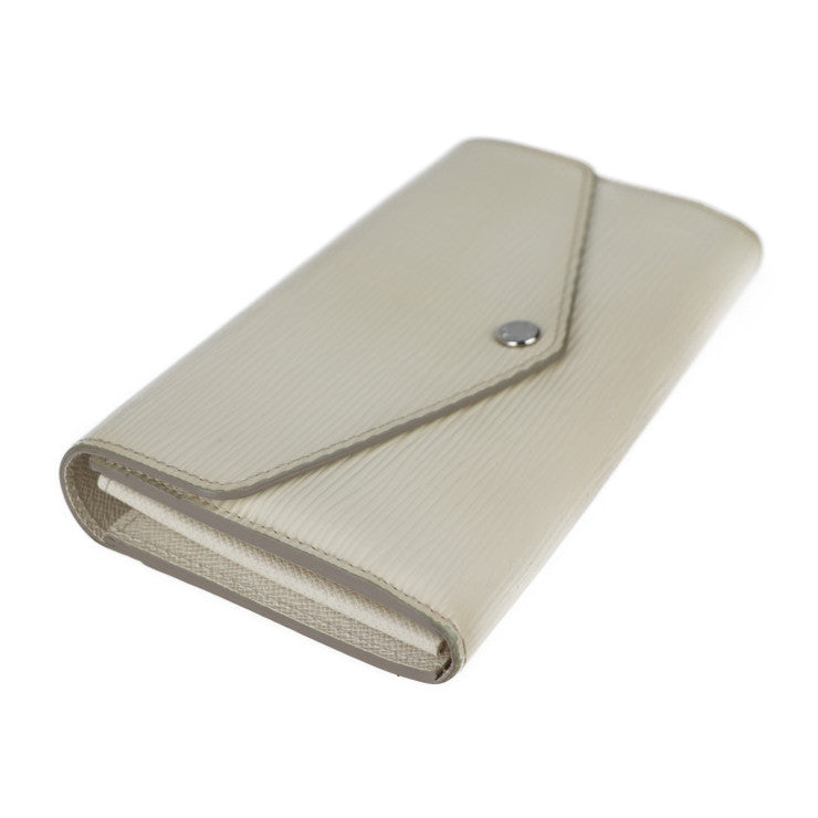 LOUIS VUITTON ルイ ヴィトン ポルトフォイユ サラ 長財布 M6057J エピレザー イヴォワール シルバー金具 二つ折り財布 ビトン