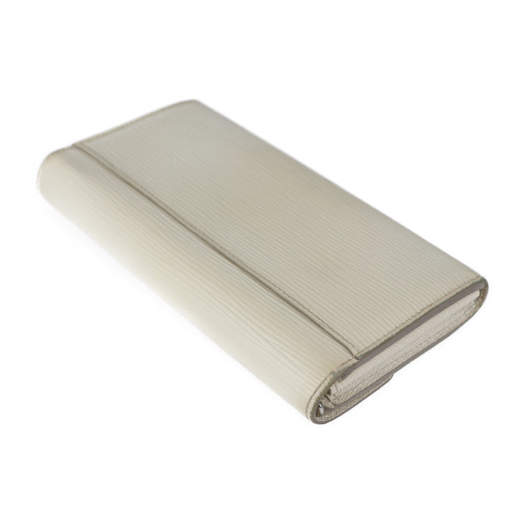 LOUIS VUITTON ルイ ヴィトン ポルトフォイユ サラ 長財布 M6057J エピレザー イヴォワール シルバー金具 二つ折り財布 ビトン