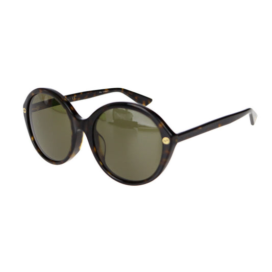 美品 GUCCI グッチ サングラス サングラス GG0023SA 表記サイズ 57 20-145 プラスチック ブラウン系 ゴールド金具 蜂 Bee ラウンド