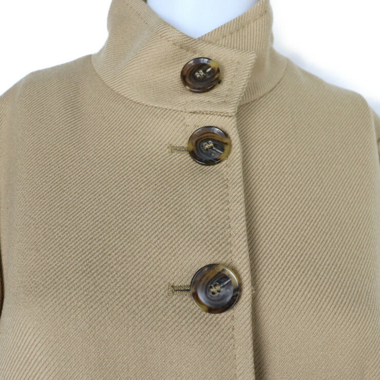 MONCLER モンクレール ロングコート ステンカラーコート 49313-80 表記サイズ 1 ウール キャメル ハイマオカラー アウター