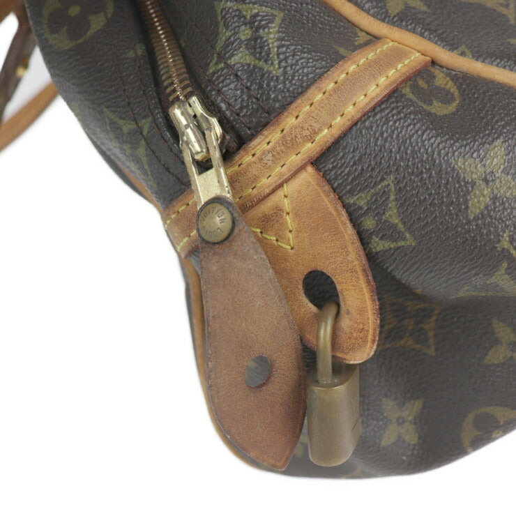 LOUIS VUITTON ルイ ヴィトン モントルグイユPM モノグラム ハンドバッグ M95565 PVC レザー ブラウン ビトン