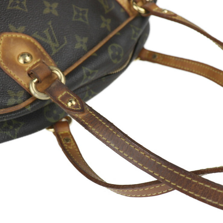 LOUIS VUITTON ルイ ヴィトン モントルグイユPM モノグラム ハンドバッグ M95565 PVC レザー ブラウン ビトン