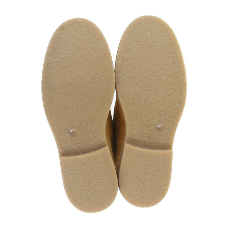 新品未使用展示品 GUCCI グッチ アングリーキャット UFO ブーツ 483457 表記サイズ 31 スウェード マスタード イエロー系 参考サイズ 19.9cm スエード