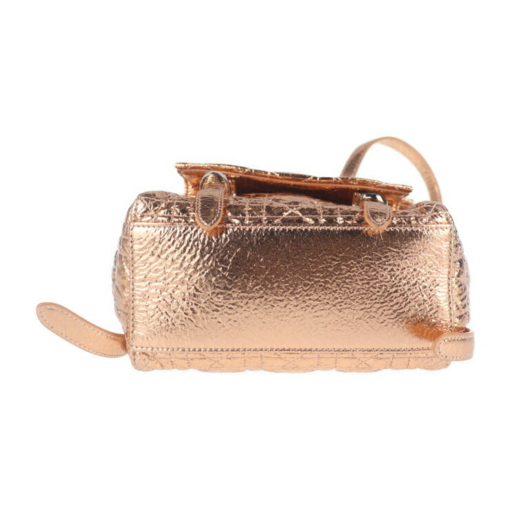 超美品 Dior ディオール スターダストS カナージュ リュック・デイパック M1504PCVZ DEEPSKIN 鹿革 Hyper Pink ピンクゴールド シルバー金具 バックパック