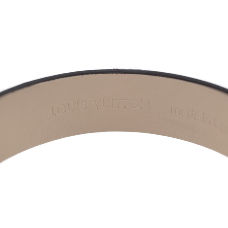 超美品 LOUIS VUITTON ルイ ヴィトン ブラスレ スピリット ブレスレット M6754F 表記サイズ 17 エピレザー ベージュ系 シルバー金具 ビトン