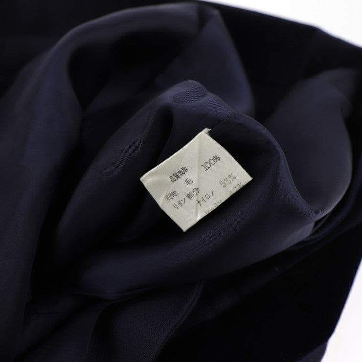 FOXEY NEW YORK フォクシー ニューヨーク 膝丈スカート スカート - 表記サイズ 42 ウール ナイロン レーヨン ネイビー ボーダー