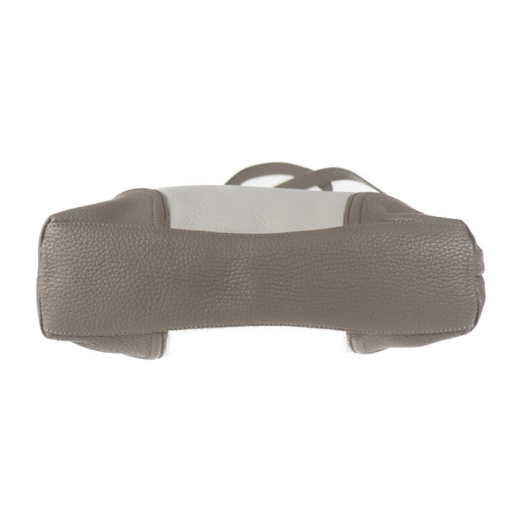 超美品 LEATHER JEWELS レザージュエルズ バッグ ショルダーバッグ - レザー グレー系 ゴールド金具 クロスボディ