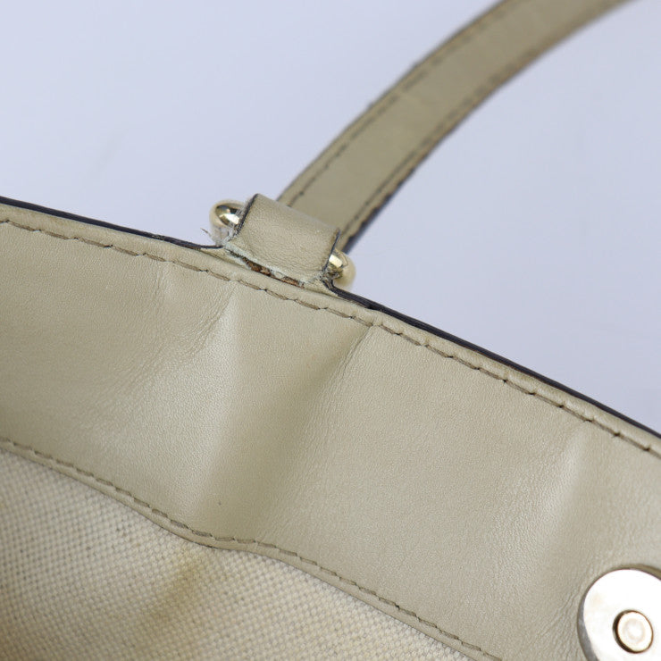 GUCCI グッチ シェリーライン トートバッグ 257062 GGキャンバス ベージュ系 ハンドバッグ