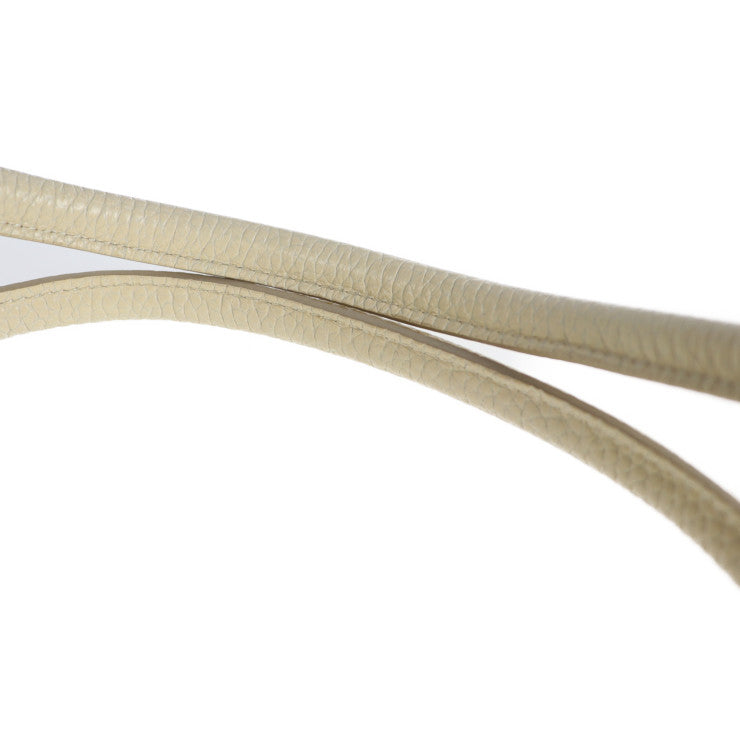 超美品 ADMJ エーディーエムジェイ ミニボストン ハンドバッグ レザー アイボリー系 ゴールド金具 ショルダーバッグ 鍵付き