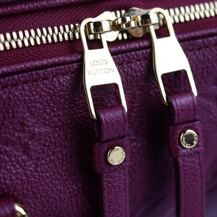 美品 LOUIS VUITTON ルイ ヴィトン スピーディー25 バンドリエール モノグラムアンプラント ハンドバッグ M40764 レザー オロール パープル系 ゴールド金具 2WAY ショルダーバッグ ビトン