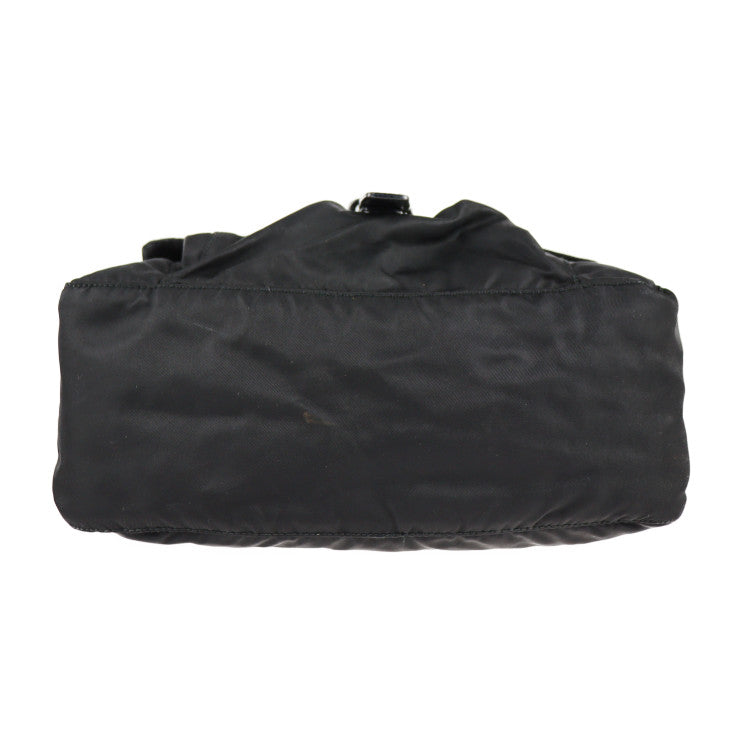 PRADA プラダ VELA ヴェラ ショルダーバッグ B8994 ナイロン レザー ブラック シルバー金具 三角ロゴプレート トライアングルロゴ