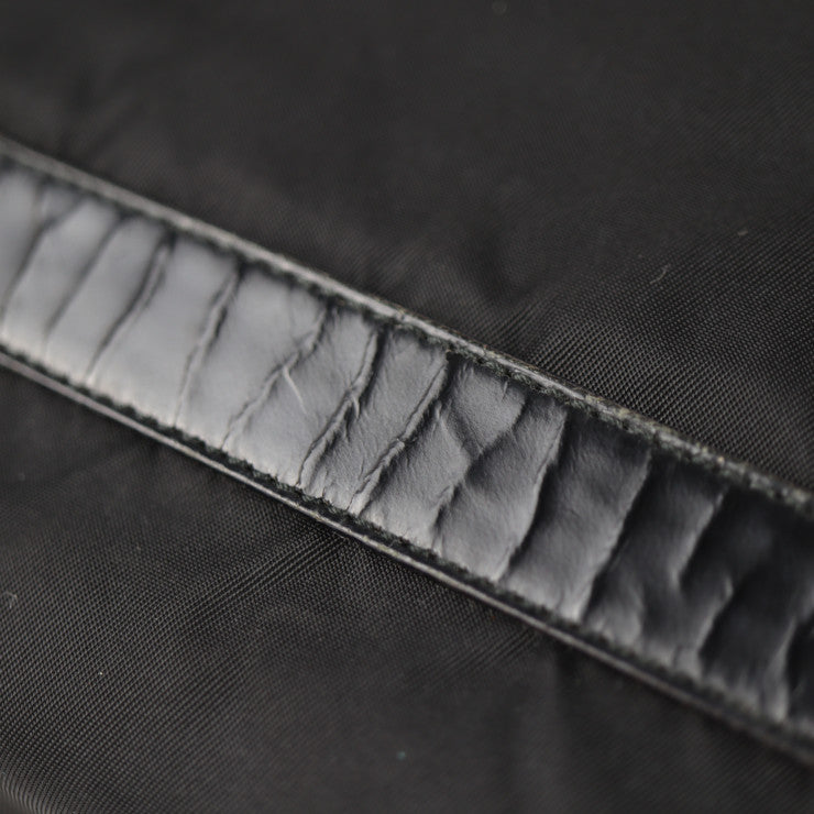 PRADA プラダ VELA ヴェラ ショルダーバッグ B8994 ナイロン レザー ブラック シルバー金具 三角ロゴプレート トライアングルロゴ