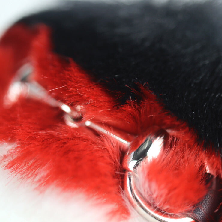 新品未使用展示品 GUCCI グッチ ホースビット サンダル 526176 ＃30 フェイクファー ラバー ネイビー 黒 赤 白 ゴールド金具 参考サイズ19cm キッズ