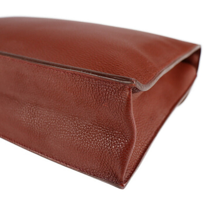 HERMES エルメス サックアデペッシュ 34 ビジネスバッグ - トゴ ブラウン系 シルバー金具 ブリーフケース 書類鞄 □D刻印
