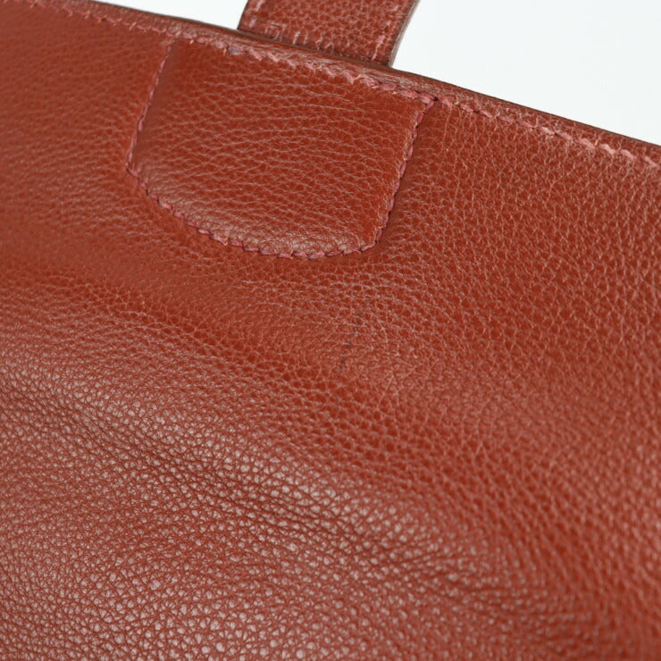 HERMES エルメス サックアデペッシュ 34 ビジネスバッグ - トゴ ブラウン系 シルバー金具 ブリーフケース 書類鞄 □D刻印