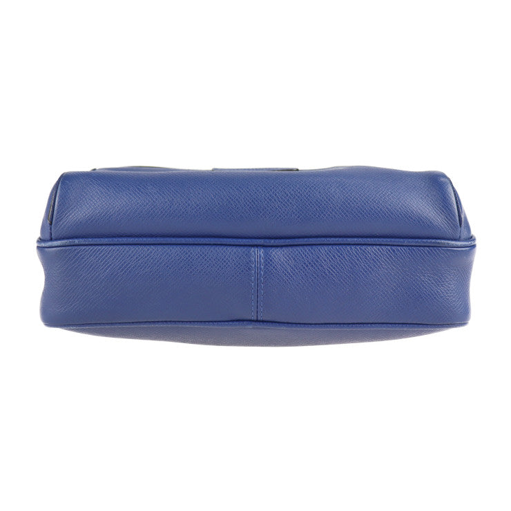 美品 LOUIS VUITTON ルイ ヴィトン アウトドア メッセンジャー PM タイガ ショルダーバッグ M33437 レザー コバルト ブルー シルバー金具 ビトン