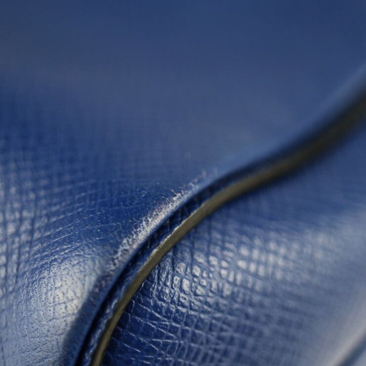 美品 LOUIS VUITTON ルイ ヴィトン アウトドア メッセンジャー PM タイガ ショルダーバッグ M33437 レザー コバルト ブルー シルバー金具 ビトン