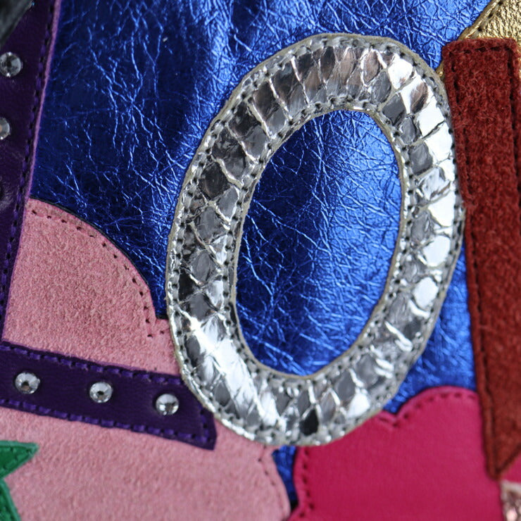 SAINT LAURENT PARIS サンローランパリ YSL SAC CITY BCKPCK S リュック・デイパック 454319 CU0V6 レザー ブラック マルチカラー バックパック リュックサック LOVE スター 星 ムーン 月