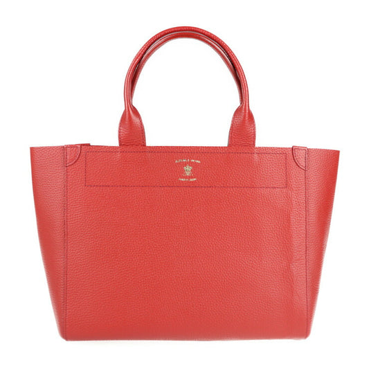 超美品 ADMJ エーディーエムジェイ ハンドバッグ トートバッグ ACS01052 レザー レッド ゴールド金具