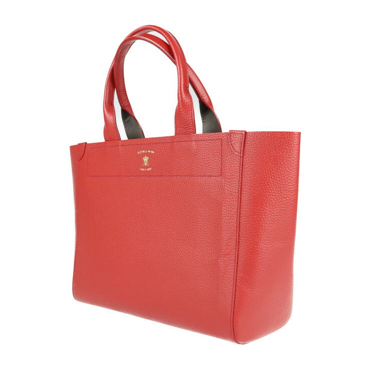 超美品 ADMJ エーディーエムジェイ ハンドバッグ トートバッグ ACS01052 レザー レッド ゴールド金具