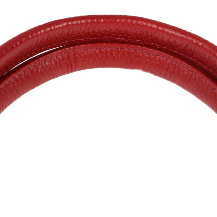 超美品 ADMJ エーディーエムジェイ ハンドバッグ トートバッグ ACS01052 レザー レッド ゴールド金具