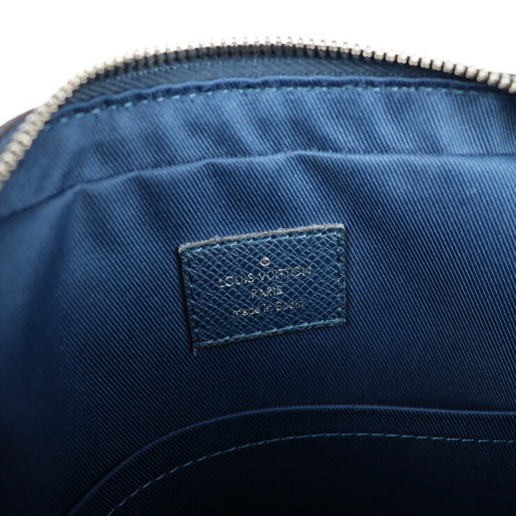 LOUIS VUITTON ルイ ヴィトン アントン ポシェット タイガ ショルダーバッグ M33430 レザー ブルーマリーヌ ビトン