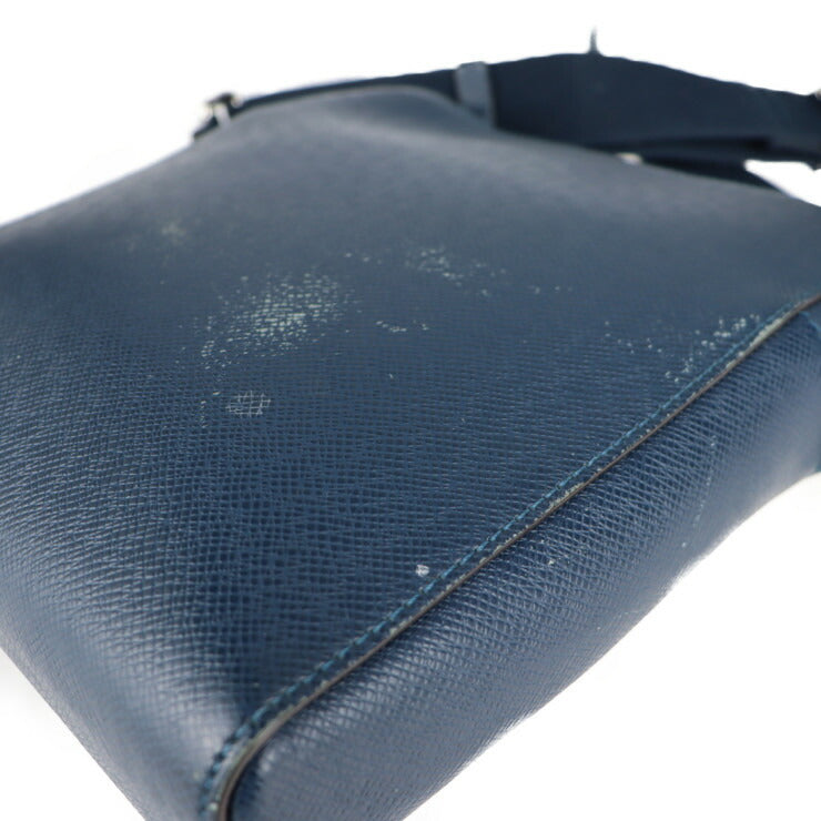 LOUIS VUITTON ルイ ヴィトン アントン ポシェット タイガ ショルダーバッグ M33430 レザー ブルーマリーヌ ビトン