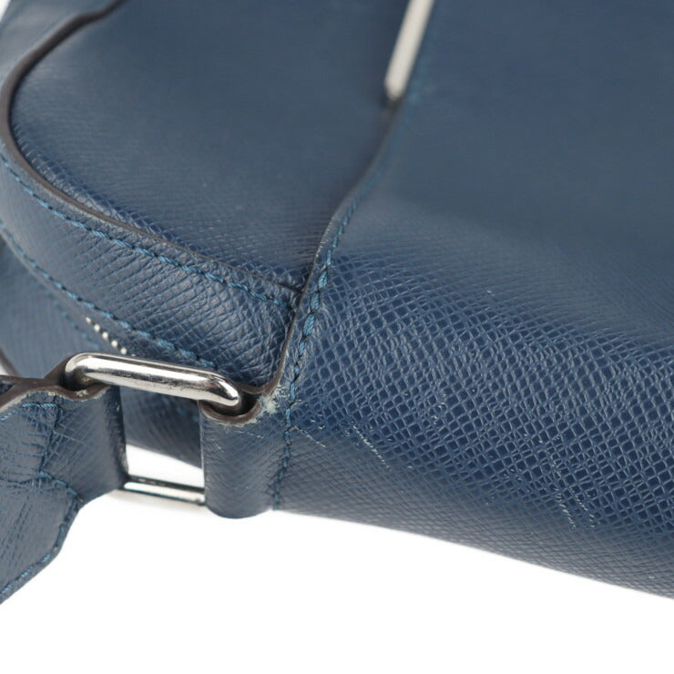 LOUIS VUITTON ルイ ヴィトン アントン ポシェット タイガ ショルダーバッグ M33430 レザー ブルーマリーヌ ビトン