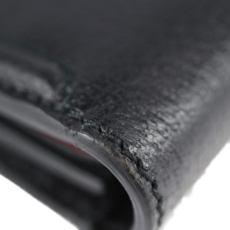 超美品 GUCCI グッチ キャットヘッド ビジネスバッグ 495655 レザー ブラック ゴールド金具 クラッチバッグ ハンドバッグ