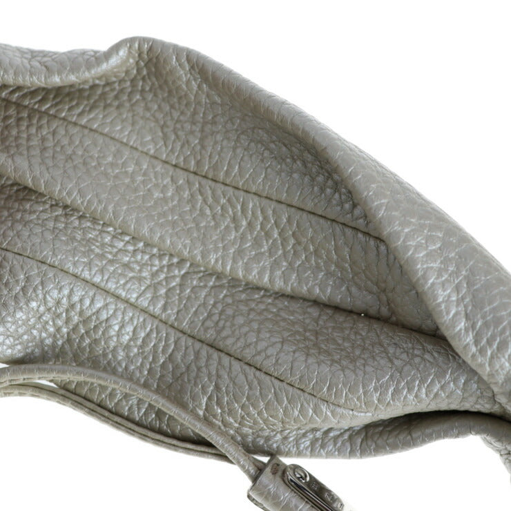 美品 CELINE セリーヌ ビタースウィート ハンドバッグ - レザー パール系 シャンパンゴールド シルバー金具 ショルダーバッグ