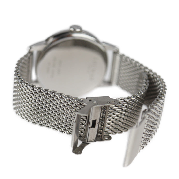 美品 LOCMAN ロックマン クォーツ 腕時計 腕時計 0251V02 ステンレススチール シルバー ブルー文字盤 2針