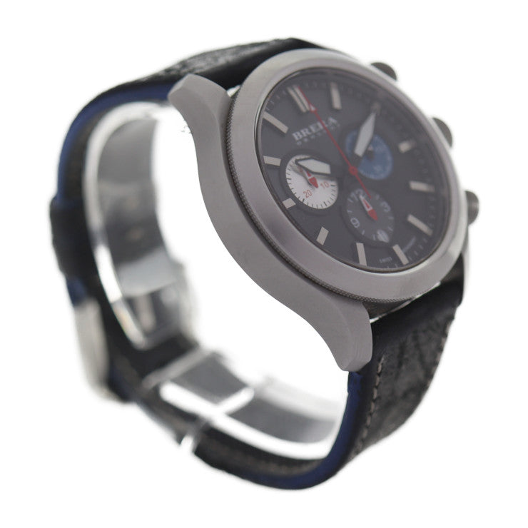 BRERA OROLOGI ブレラオロロジ エテルノ クロノ2 腕時計 BRET3C4301 ステンレススチール レザー シルバー ブラック 黒文字盤 クロノグラフ