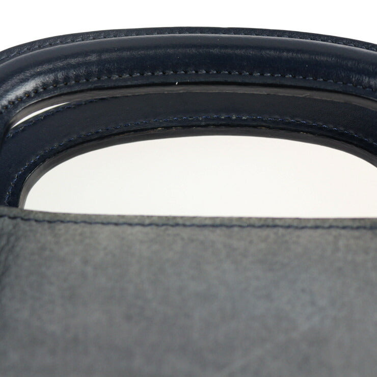 Christian Louboutin クリスチャンルブタン トリックトラック スモール ハンドバッグ 3175107 ヌバック カーフ グレー系 ネイビー 3way ショルダーバッグ トートバッグ クラッチバッグ