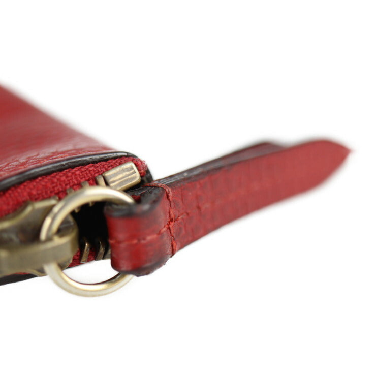 美品 GUCCI グッチ アニマリエ クラッチバッグ 453165 レザー レッド セカンドバッグ タイガー アングリーキャット