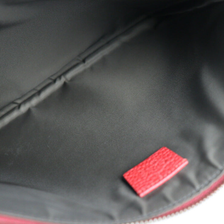 美品 GUCCI グッチ アニマリエ クラッチバッグ 453165 レザー レッド セカンドバッグ タイガー アングリーキャット