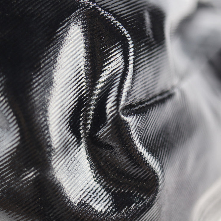 美品 TOD’S トッズ Gライン ハンドバッグ PVCコーティングキャンバス レザー ブラック シルバー金具 トートバッグ ショルダーバッグ