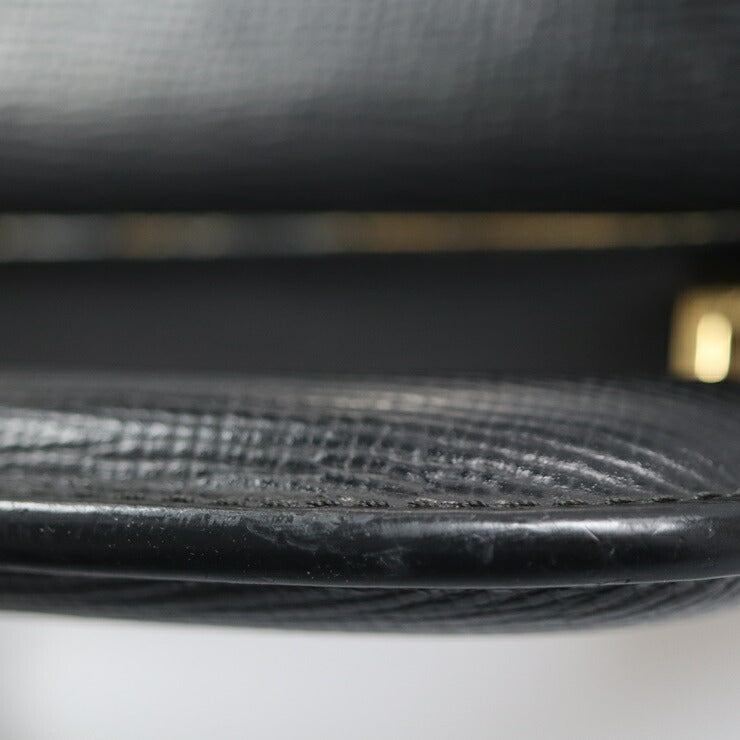 LOEWE ロエベ ブリーフケース ビジネスバッグ レザー ブラック ゴールド金具 アナグラム 書類鞄