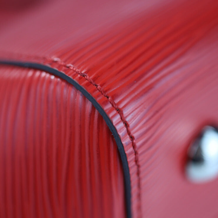 超美品 LOUIS VUITTON ルイ ヴィトン マルリーBB エピ ハンドバッグ M94619 エピレザー コクリコ レッド系 シルバー金具 2WAY ビトン レッド