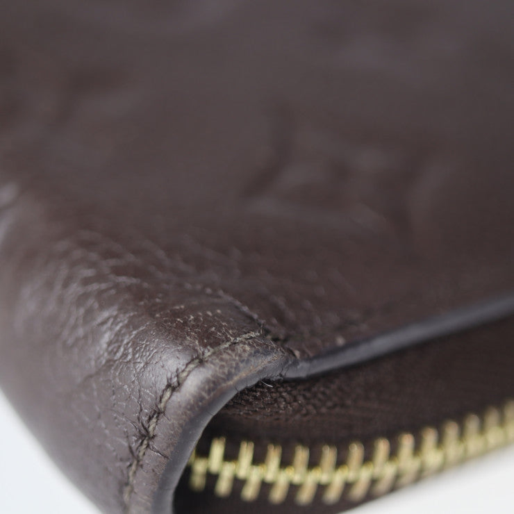LOUIS VUITTON ルイ ヴィトン ジッピーウォレット モノグラムアンプラント 長財布 M60548 レザー テール ブラウン系 ゴールド金具 ラウンドファスナー ビトン