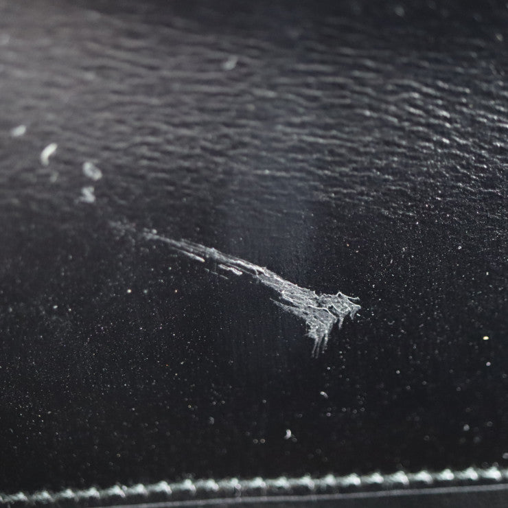 美品 PRADA プラダ ターンロック ハンドバッグ B2725C ボックスカーフ ブラック イエロー ゴールド金具