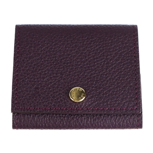 超美品 LOUIS VUITTON ルイ ヴィトン エテュイ エクテュール M61484 レザー ケッチュ パープル系 ゴールド金具 イヤホンケース ビトン