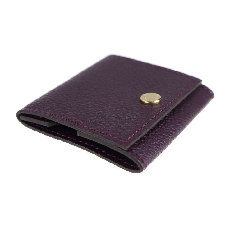 超美品 LOUIS VUITTON ルイ ヴィトン エテュイ エクテュール M61484 レザー ケッチュ パープル系 ゴールド金具 イヤホンケース ビトン